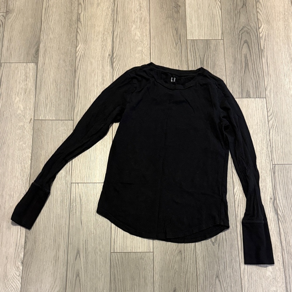 Women's Black Long Sleeve Top Junior size s small